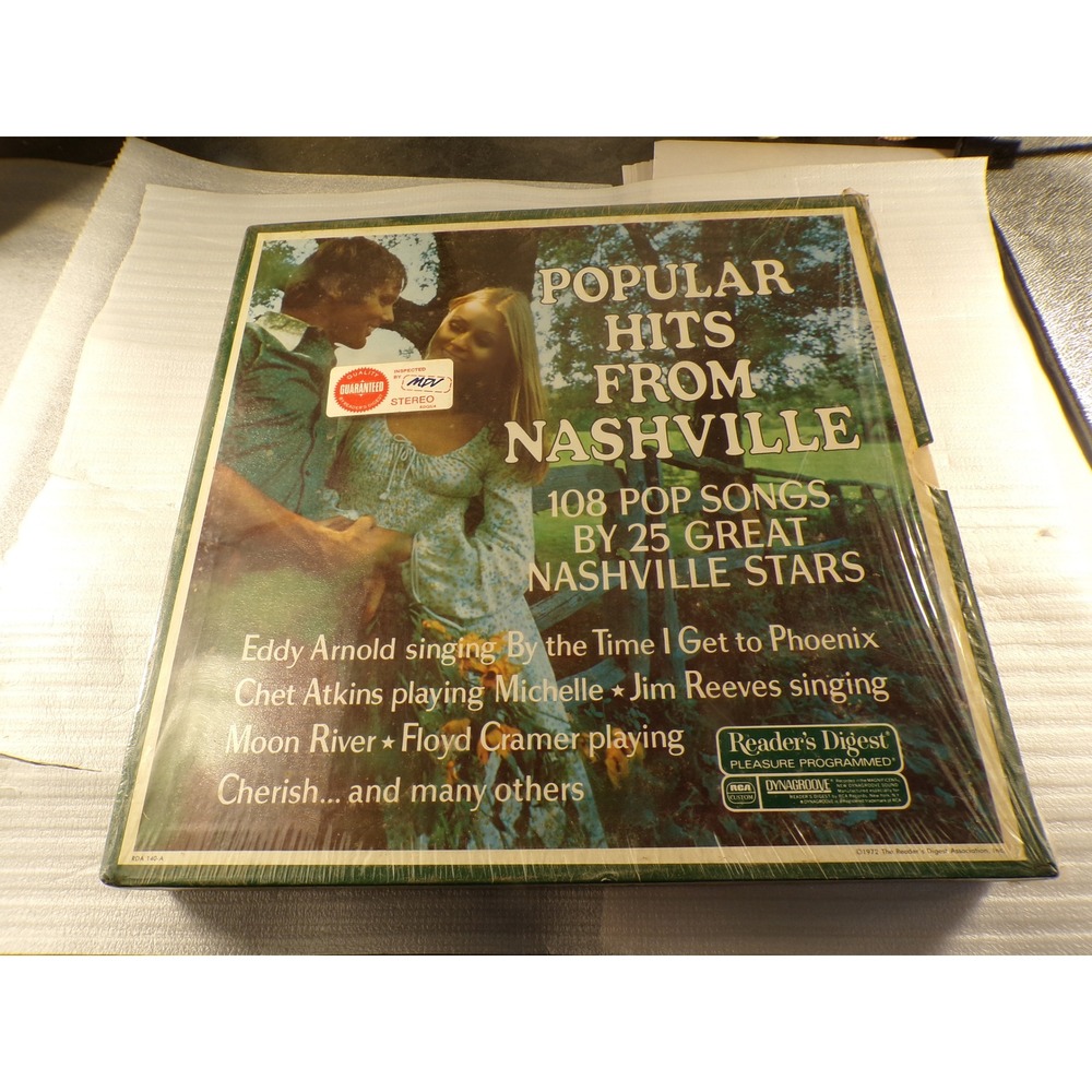 Popular Hits From Nashville 1972 Reader's Digest RCA 9 LP Vinyl Box Set RDA 140A